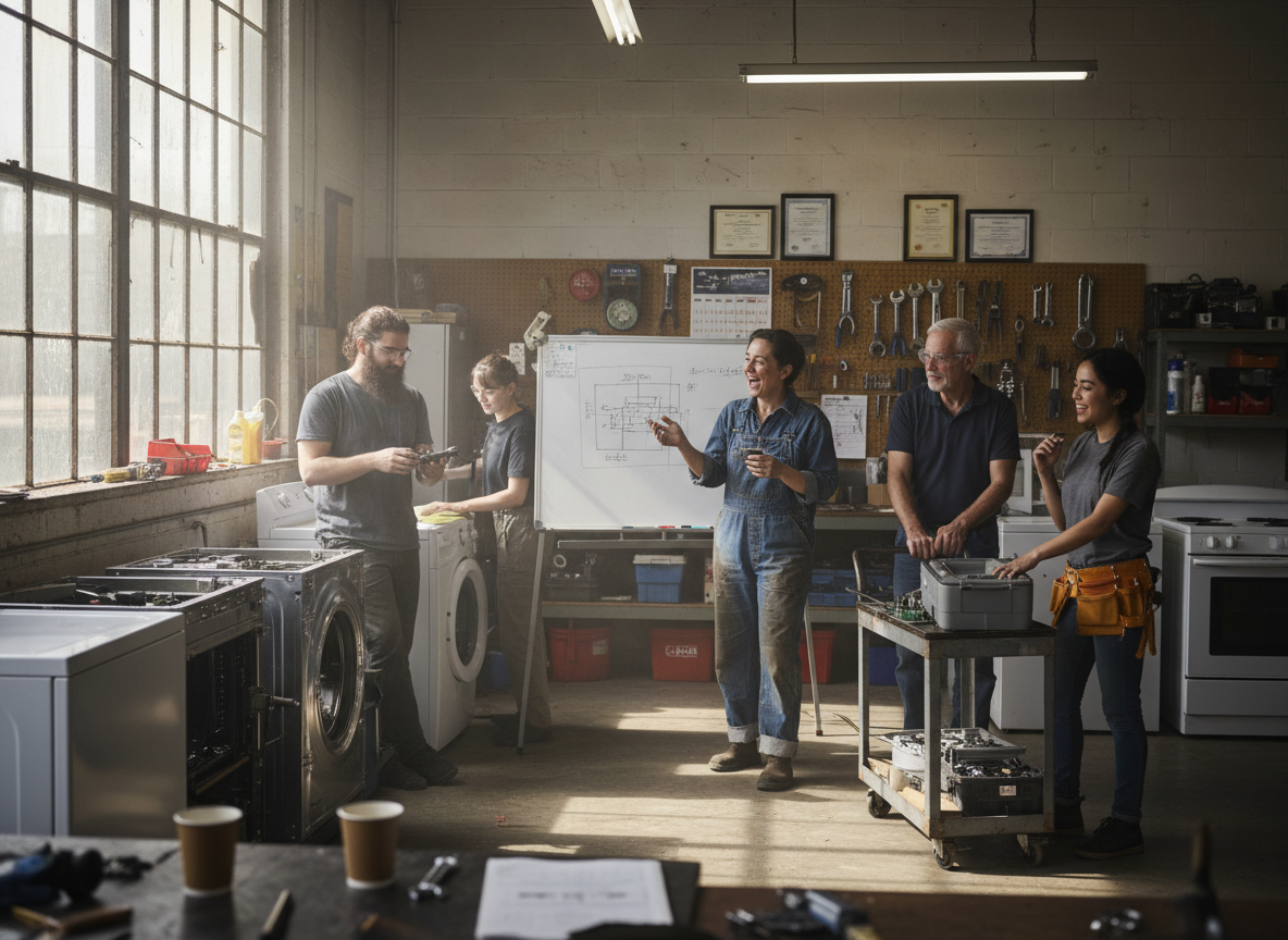 The Apex Appliance Repair team at work in Chicago